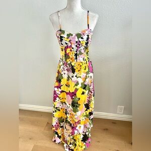Vibrant Floral Midi Dress